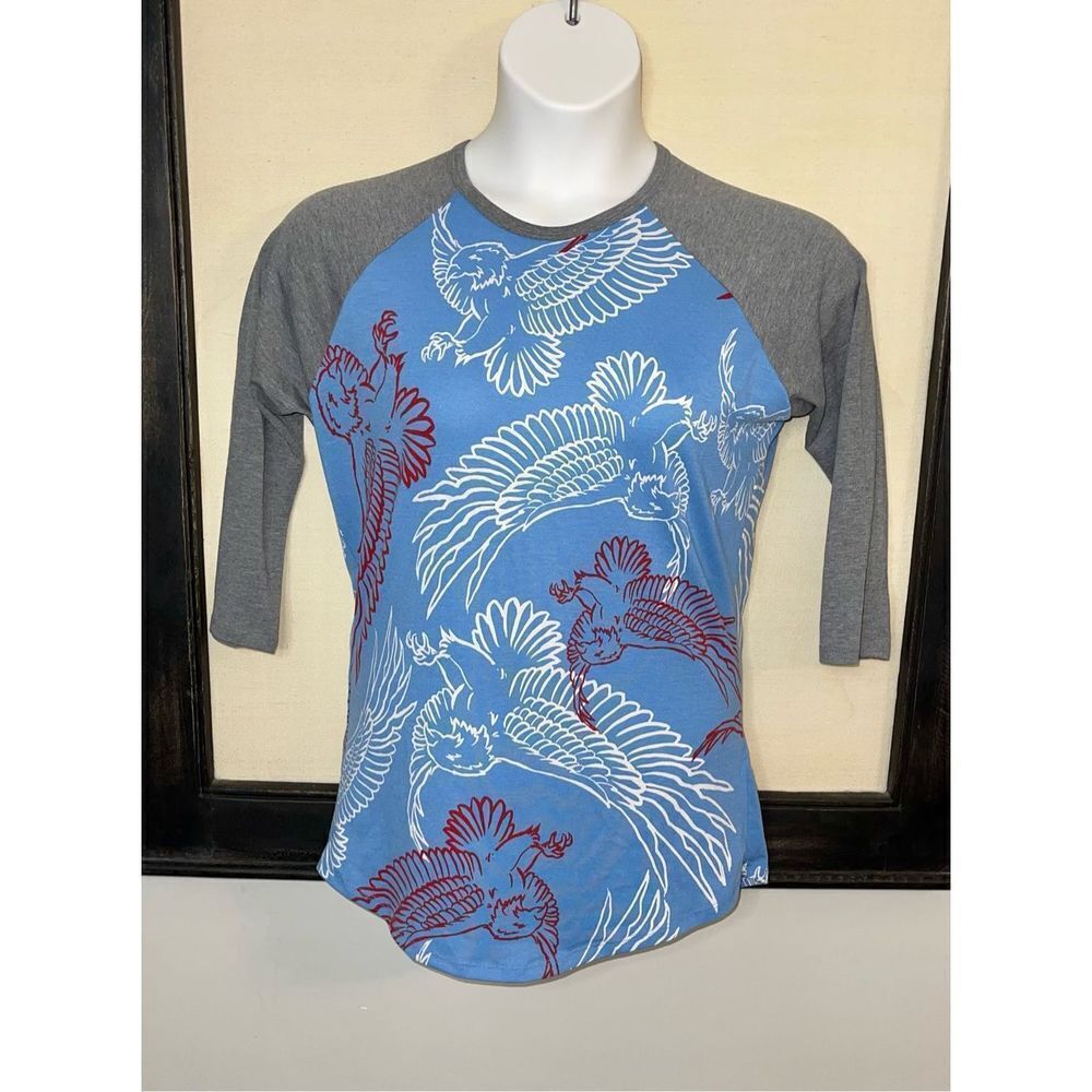 Lularoe Randy Eagle Print Shirt - Small - Picture 2 of 10